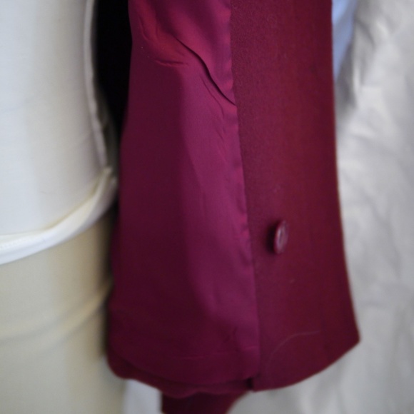 Sachi Collection Burgundy Wool Jacket - Picture 4 of 8